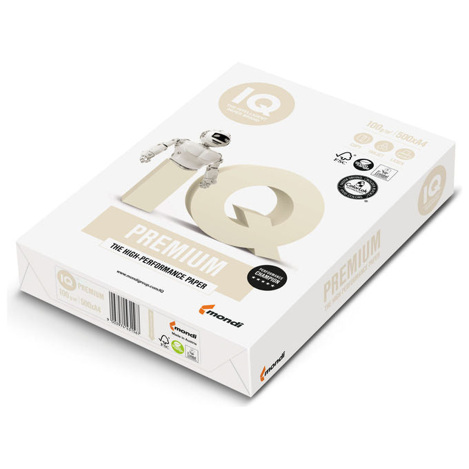 Mondi 75314 IQ Premium Carta per Fotocopie A4 100 g-m² 500 fogli ColorLok Technology certificata FSC colore Bianco
