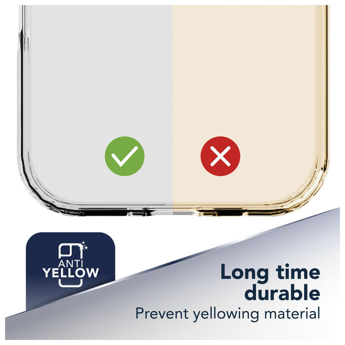 Cellularline CLEARDUOGALA27T ClearDuo Cover rigida Samsung Galaxy A27 antiurto resistente ai graffi colore Trasparente