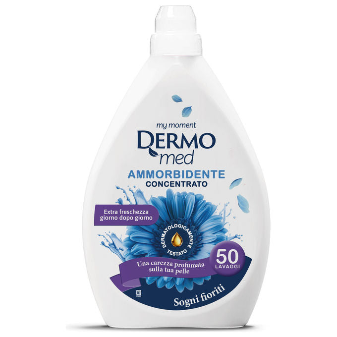 Dermomed Ammorbidente Concentrato Sogni Fioriti 1 L 50 lavaggi per cotone lino e tessuti sintetici
