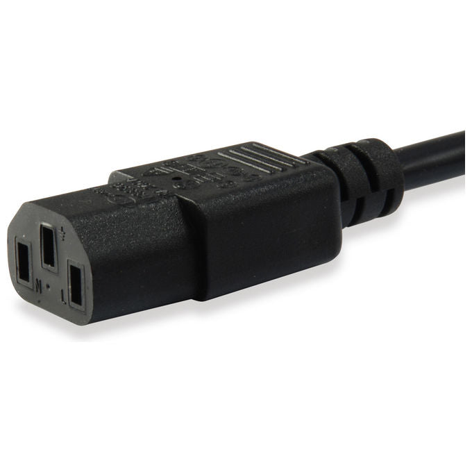 Equip 112101 Cavo di Alimentazione IEC C14 Maschio a IEC C13 Femmina 3 m 250V 10A colore Nero