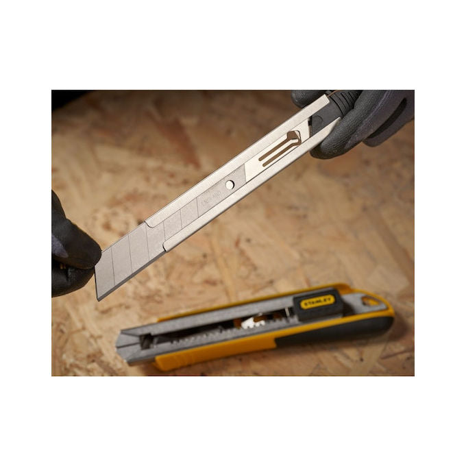 Stanley 1-11-325 Lame Spezzabili per Cutter 25 mm 7 Segmenti Confezione da 20 Pezzi colore Metallico