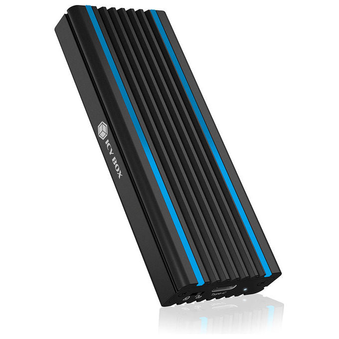ICY BOX IB-1824ML-C31 Box Esterno SSD M.2 NVMe USB 3.2 Gen 2 10 Gbit-s PCIe 3.0 2 TB colore Nero