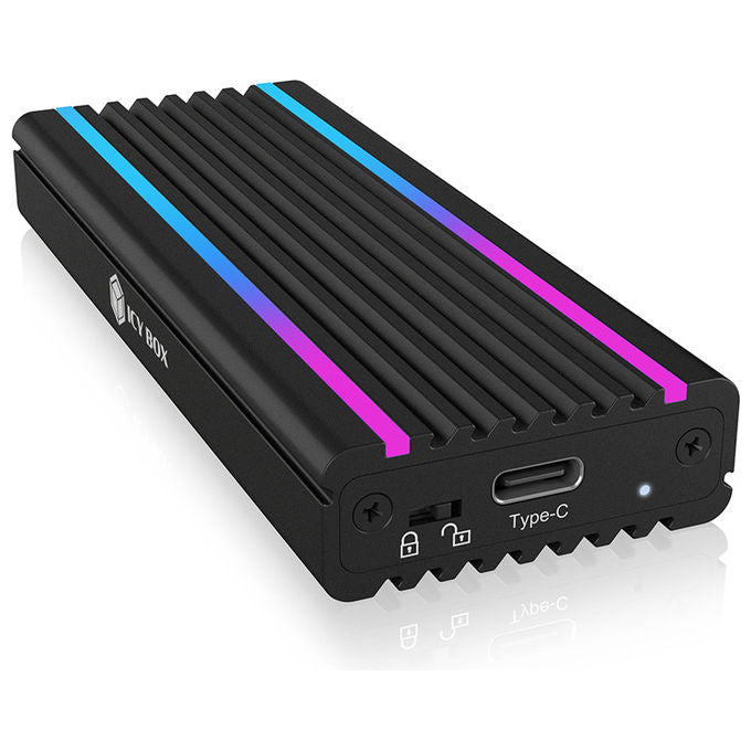 ICY BOX IB-1824ML-C31 Box Esterno SSD M.2 NVMe USB 3.2 Gen 2 10 Gbit-s PCIe 3.0 2 TB colore Nero