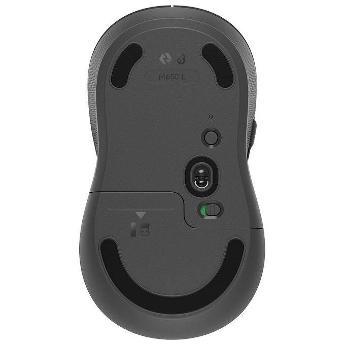 Logitech 910-006236 Signature M650 L Mouse Wireless Bluetooth Ottico 2000 DPI 5 tasti clic silenzioso colore Grafite