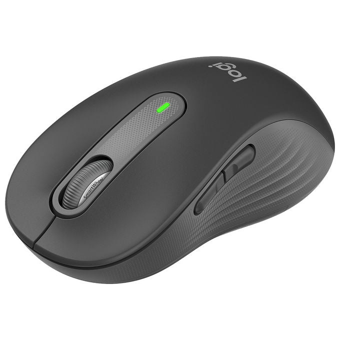 Logitech 910-006236 Signature M650 L Mouse Wireless Bluetooth Ottico 2000 DPI 5 tasti clic silenzioso colore Grafite