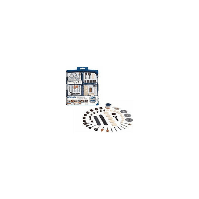 Dremel SC723 EZ SpeedClic Set di Accessori per Utensile Multifunzione 100 Pezzi colore Multicolore