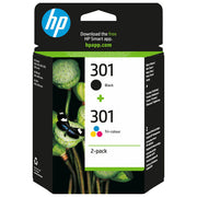 HP N9J72AE 301 Combo Pack Cartuccia d'Inchiostro Originale Multipack 2 pz Resa Standard 170 pagine Nero 150 pagine colore Nero Ciano Magenta Giallo