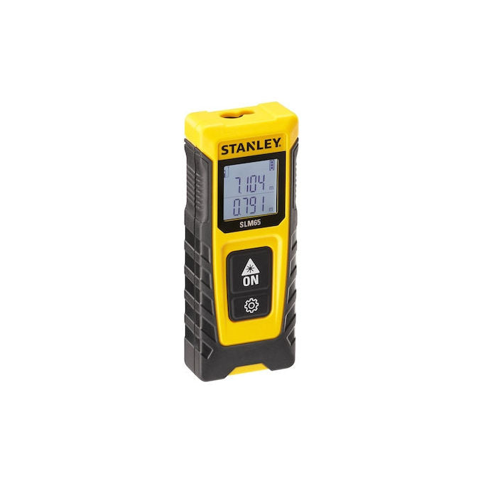 Stanley SLM65 Distanziometro Laser 20 m precisione 3 mm display LCD calcolo area volume colore Nero Giallo