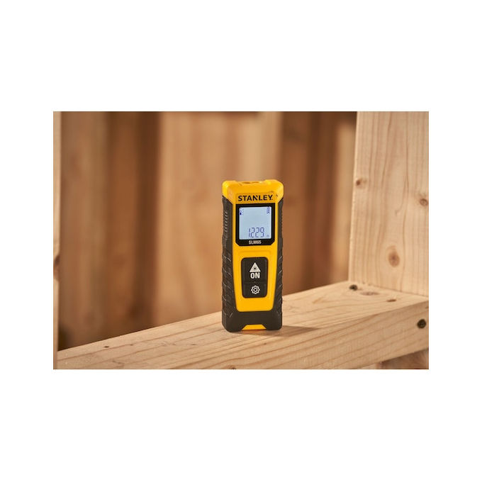 Stanley SLM65 Distanziometro Laser 20 m precisione 3 mm display LCD calcolo area volume colore Nero Giallo