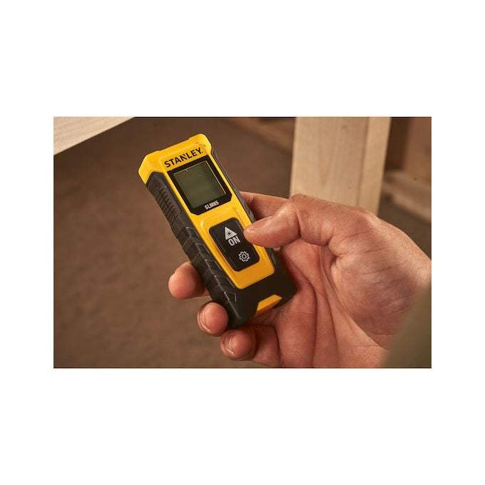 Stanley SLM65 Distanziometro Laser 20 m precisione 3 mm display LCD calcolo area volume colore Nero Giallo