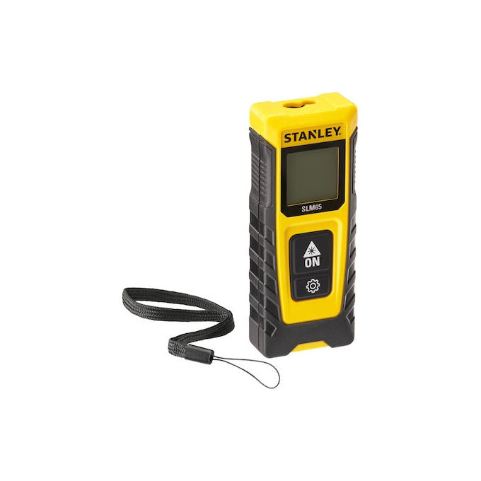 Stanley SLM65 Distanziometro Laser 20 m precisione 3 mm display LCD calcolo area volume colore Nero Giallo