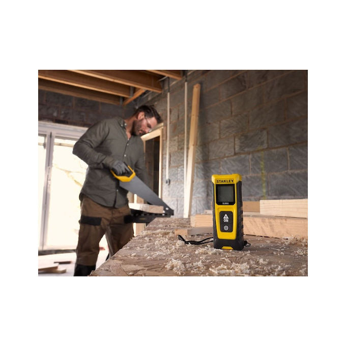 Stanley SLM65 Distanziometro Laser 20 m precisione 3 mm display LCD calcolo area volume colore Nero Giallo