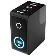 I-tec CHARGER-INTG100W Caricabatterie Multiporta 100W 2x USB-C 1x USB-A Display LCD Touch Ricarica Rapida colore Nero