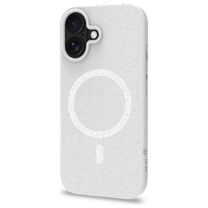 Celly COLMAGGLI1150WH Cover iPhone 17 TPU Glitter MagSafe colore Bianco