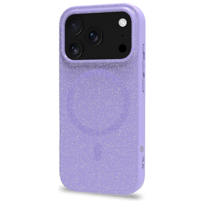 Celly COLMAGGLI1151VL Cover iPhone 17 Pro TPU MagSafe finitura glitterata colore Viola