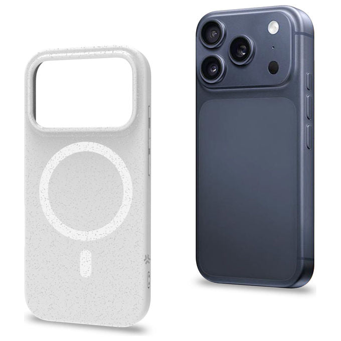 Celly COLMAGGLI1151WH Cover per iPhone 17 Pro 6.3'' compatibile MagSafe colore Bianco