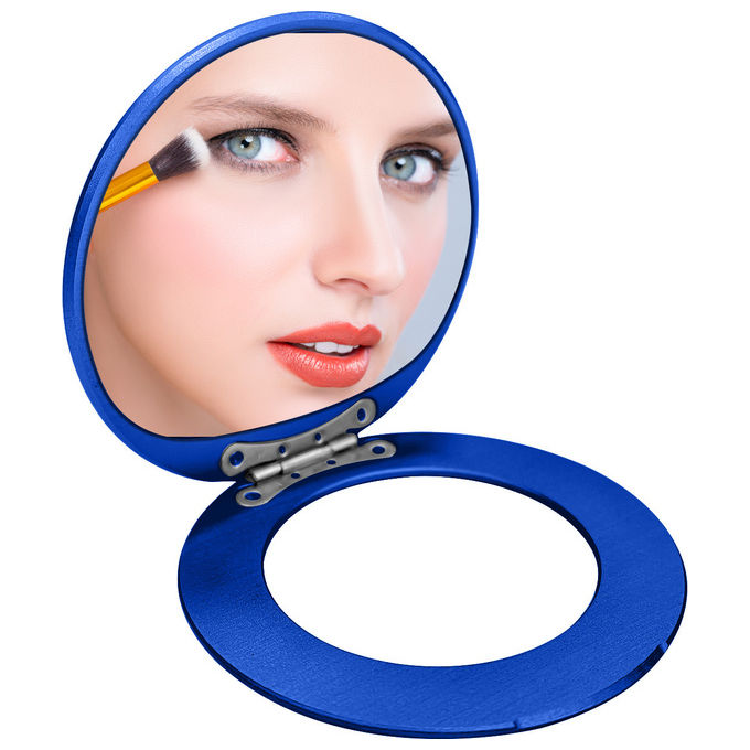 Celly COLMAGMIRRORBL Offset Collection Specchio Magnetico con Stand Regolabile colore Blu