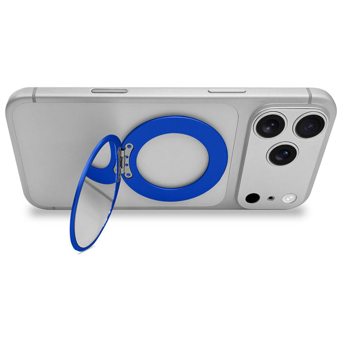 Celly COLMAGMIRRORBL Offset Collection Specchio Magnetico con Stand Regolabile colore Blu