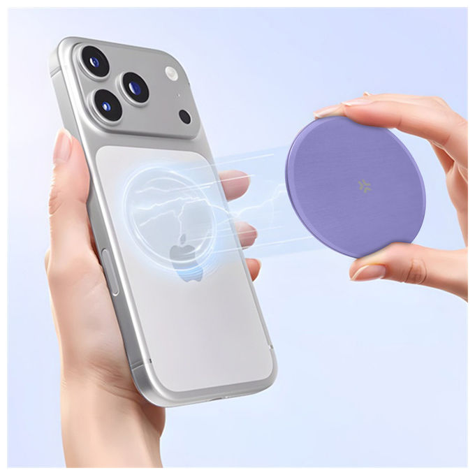 Celly COLMAGMIRRORVL Offset Specchio Magnetico con Stand Angolazione Regolabile colore Viola
