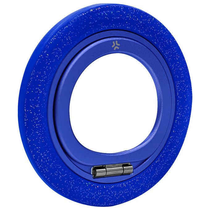 Celly COLMAGRINGBL Offset Collection Anello Magnetico Supporto Universale per Smartphone colore Blu