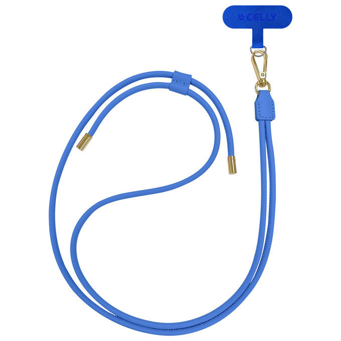 Celly COLNECKLACETBL Offset Collection Laccetto da collo universale regolabile 140 cm colore Blu