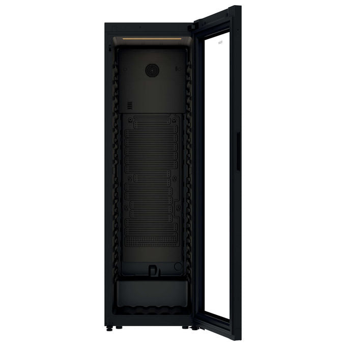 Haier HWS205GGEH1 Cantinetta Vino a Compressore 205 Bottiglie 372 L Classe G 37 dB Wi-Fi Ripiani Legno Protezione UV (192,5x59,7x59,4 cm) colore Nero