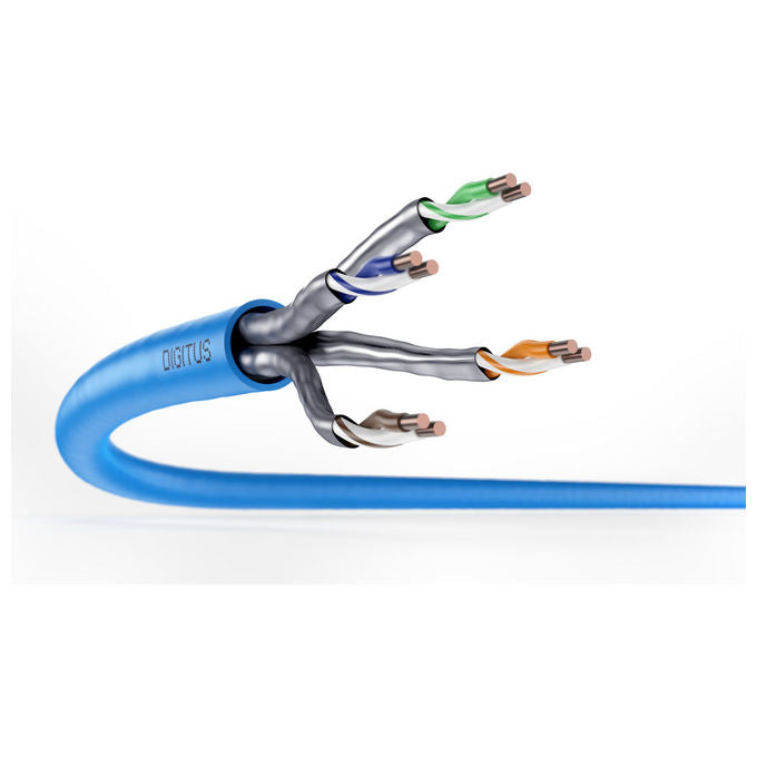 Digitus DK-1623-A-VH-1 Cavo di Rete Cat6a U-FTP Solido AWG23 LSZH 500 MHz 100 m colore Grigio