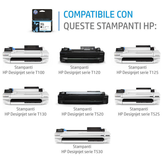 HP CZ136A DesignJet 711 Cartuccia Inkjet Confezione da 3 29 ml colore Giallo