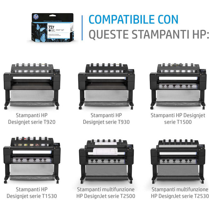 HP B3P21A DesignJet 727 Cartuccia Inchiostro Inkjet Alta Capacita' 130 ml colore Giallo