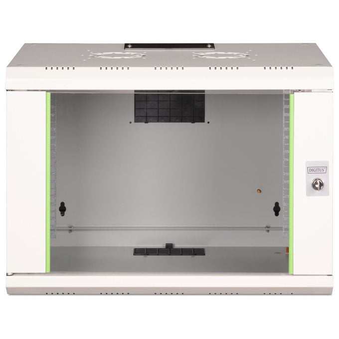 Digitus DN-19 07-U Unique Armadio Rack da Parete 7U 19'' 600x450 mm capacita' 100 Kg porta in vetro IP20 colore Grigio