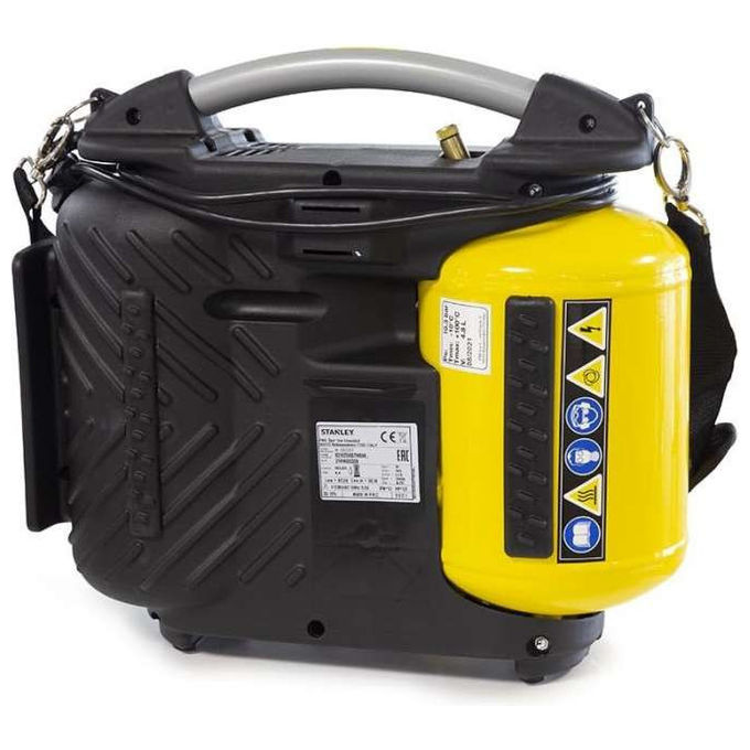 Stanley DN200-10-5 Airboss Compressore Portatile Oilless 5L 10 bar 180 l-min 1100W con Tracolla