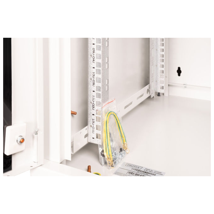 Digitus DN-19 12U-6-6 Unique Armadio Rack da Parete 12U 600x600 mm Porta Vetro 100 Kg IP20 colore Grigio