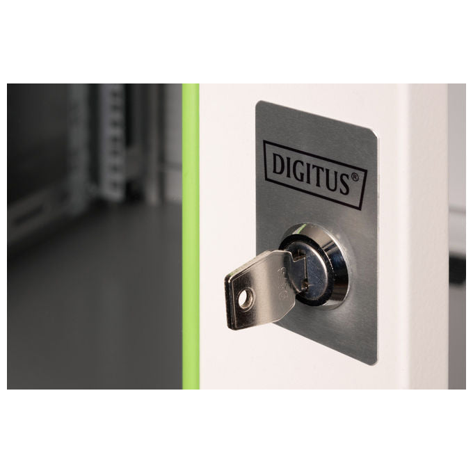 Digitus DN-19 12U-6-6 Unique Armadio Rack da Parete 12U 600x600 mm Porta Vetro 100 Kg IP20 colore Grigio