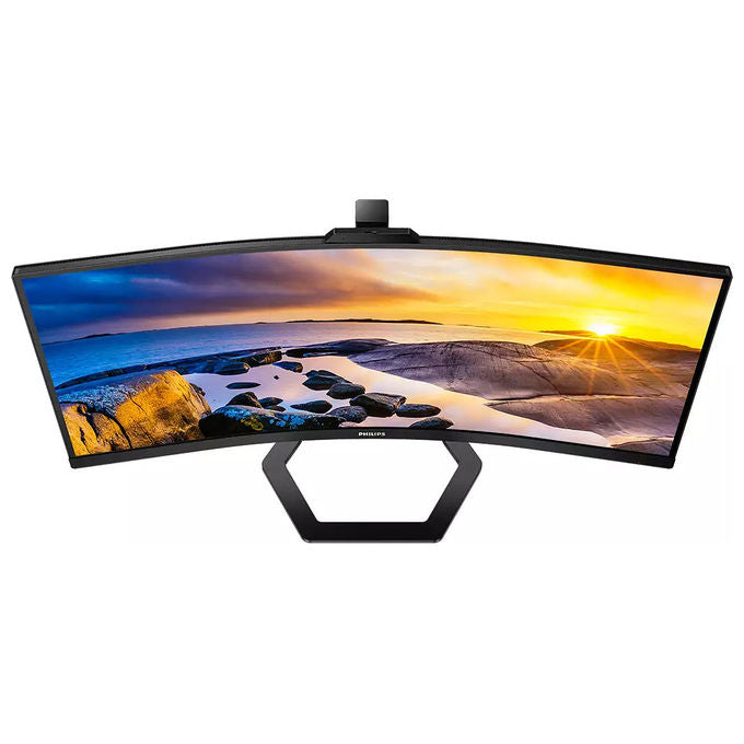 Philips 34E1C5600HE-00 Serie 5000 Monitor PC Curvo 34'' VA LED 3440x1440 100Hz Webcam 5MP USB-C 65W colore Nero