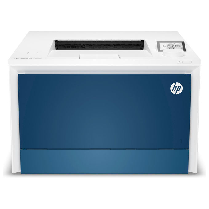 HP 4RA87F Color LaserJet Pro 4202dn Stampante Laser A4 a Colori 33 ppm Fronte Retro LAN Gigabit 512 MB colore Bianco Blu