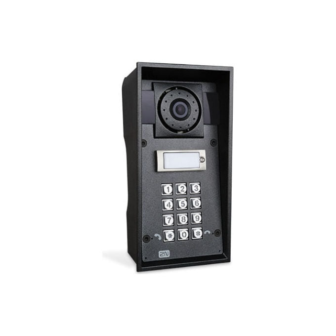 2N 9151101CHKW Helios IP Force Videocitofono IP 1 pulsante camera HD 10 W PoE IP69K colore Nero