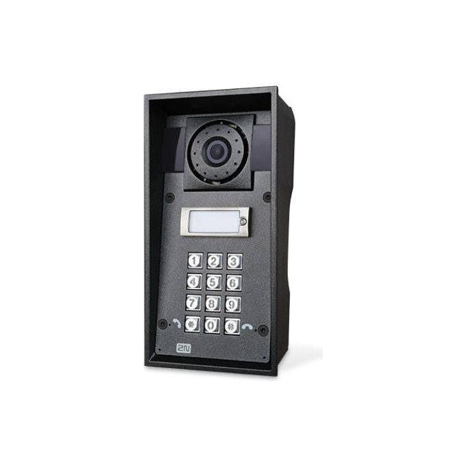 2N 9151101CHKW Helios IP Force Videocitofono IP 1 pulsante camera HD 10 W PoE IP69K colore Nero