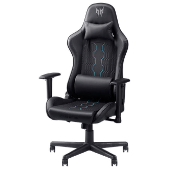 Acer PGC331 Predator Rift Go Sedia Gaming universale reclinabile braccioli 4D poggiatesta 120 Kg colore Nero Blu