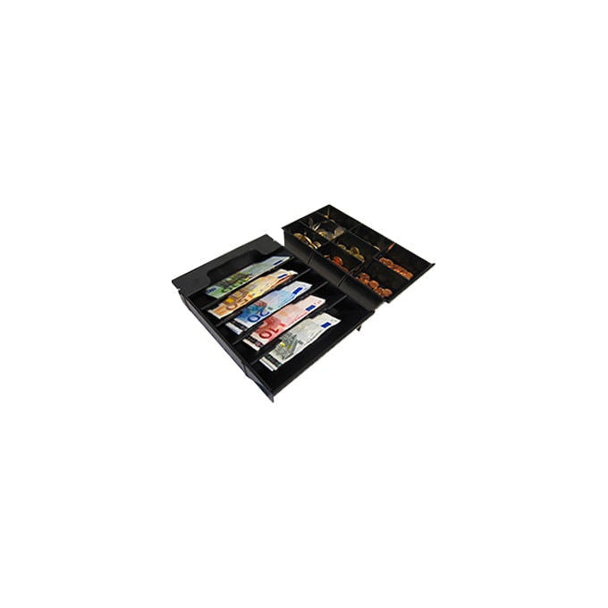 APG VPK-15B-26-BX Vasario 1313 Inserto per Cassa Fiscale 5 scomparti banconote 8 scomparti monete colore Nero