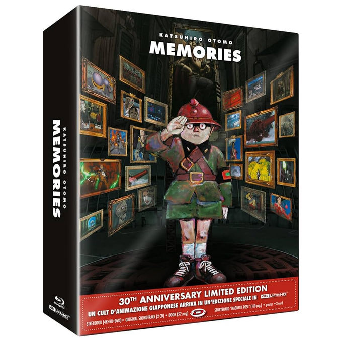 Dynit Memories 30th Anniversary Edition Film Anime Steelbook Edizione Limitata 4K Ultra HD Blu-ray Giapponese Italiano