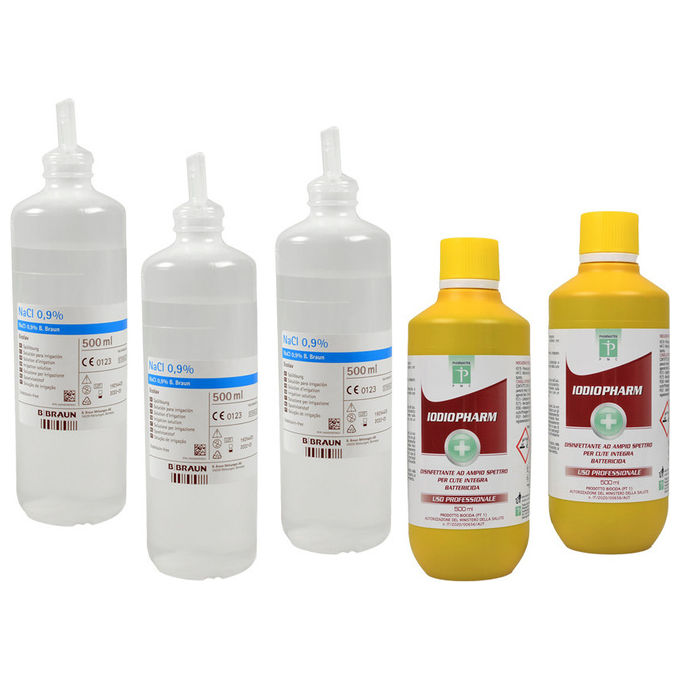 PVS PDM091 Kit Reintegro Pronto Soccorso Industriale DM388 3+ persone senza sfigmomanometro colore Verde