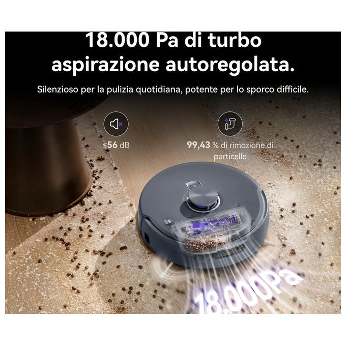 Narwal CP-ZD-A00116-00-00 Freo Z10 Ultra Robot aspirapolvere LiDAR 18000 Pa autonomia 210 min Wi-Fi mappatura 3D colore Dark Grey