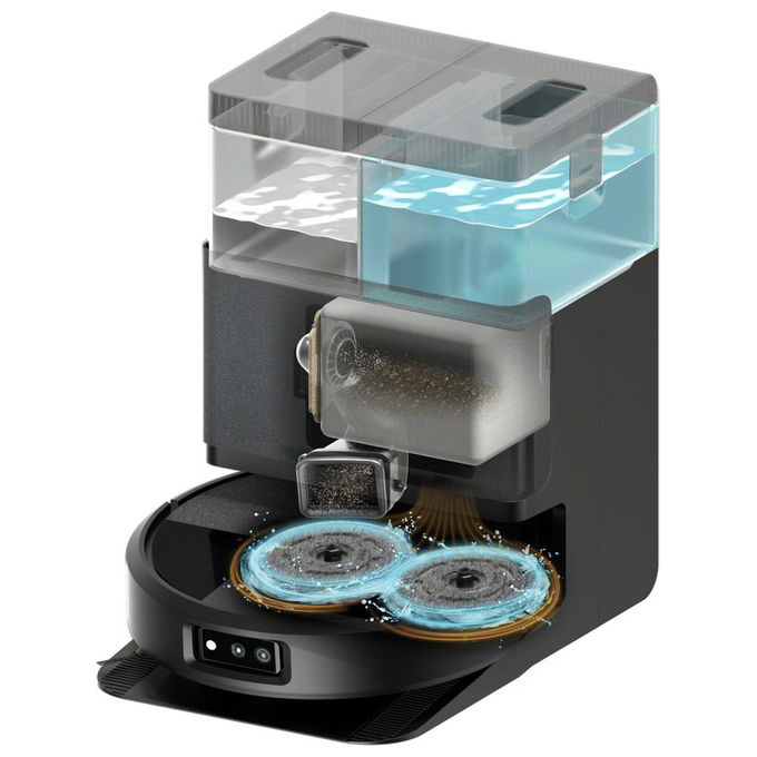 IRobot N185040 Roomba 505 Combo Plus Robot aspirapolvere LiDAR 0,295 L autonomia 87 min Wi-Fi Alexa Google Assistant colore Nero