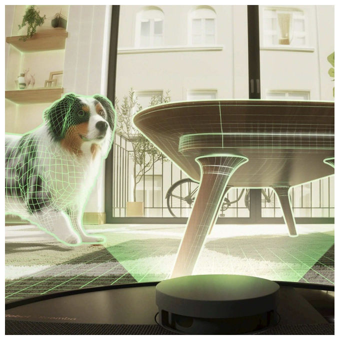 IRobot N185040 Roomba 505 Combo Plus Robot aspirapolvere LiDAR 0,295 L autonomia 87 min Wi-Fi Alexa Google Assistant colore Nero