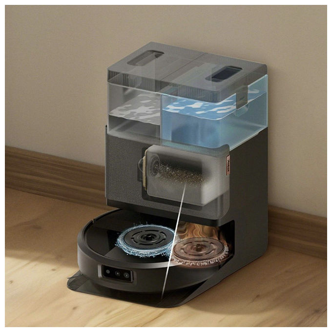 IRobot N185040 Roomba 505 Combo Plus Robot aspirapolvere LiDAR 0,295 L autonomia 87 min Wi-Fi Alexa Google Assistant colore Nero