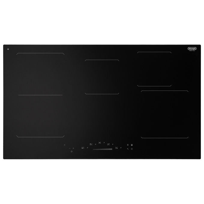 De'Longhi PIN 95 Piano cottura a induzione da incasso 90 cm 5 zone funzione Bridge Touch colore Nero