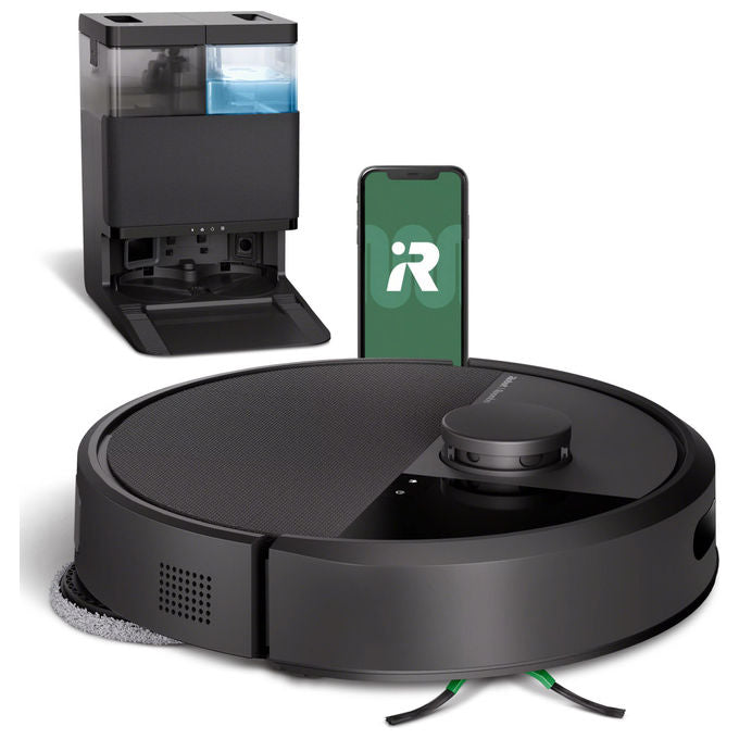 IRobot G185040 Roomba 405 Combo Plus Robot aspirapolvere LiDAR 2 L autonomia 75 min Wi-Fi App AutoWash colore Nero