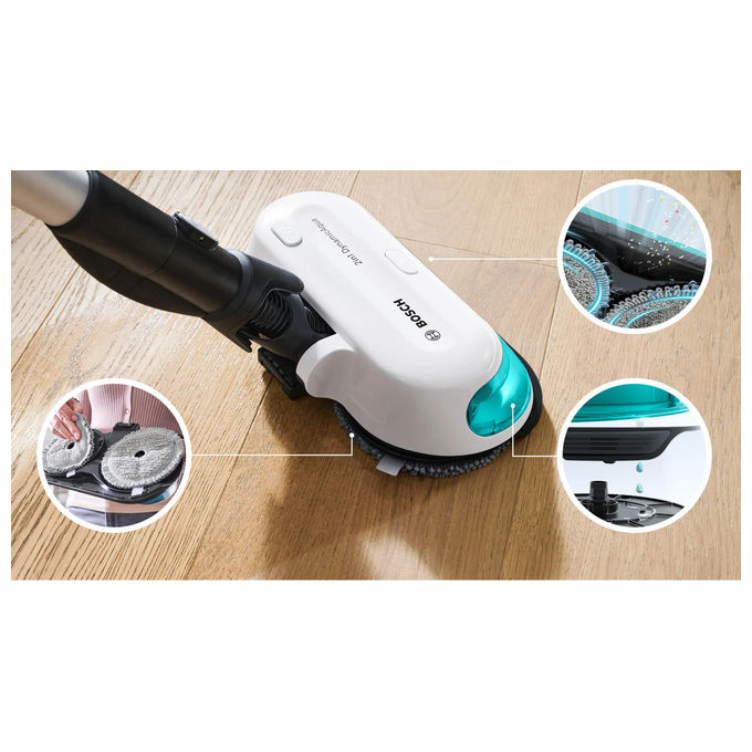 Bosch BCS71HYG4 Unlimited 7 Aspirapolvere Scopa Elettrica 2in1 HEPA 0.3 L 40 min 82 dB colore Bianco