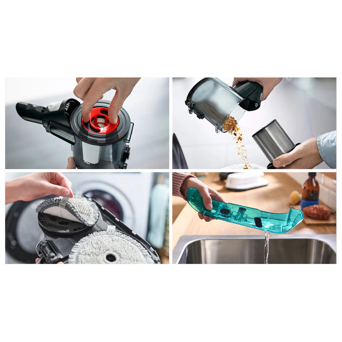 Bosch BCS71HYG4 Unlimited 7 Aspirapolvere Scopa Elettrica 2in1 HEPA 0.3 L 40 min 82 dB colore Bianco