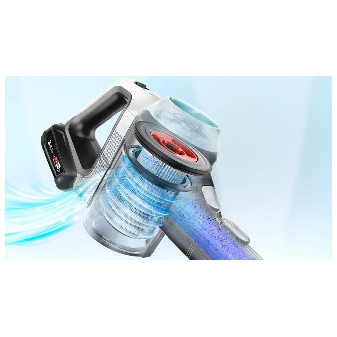 Bosch BCS71HYG4 Unlimited 7 Aspirapolvere Scopa Elettrica 2in1 HEPA 0.3 L 40 min 82 dB colore Bianco